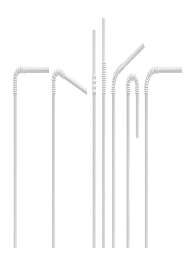 Perfect Stix Flexible Wrapped Jumbo Clear Straws.400 Pack Individually Wrapped. 7.75 Inches in Length Flexible Wrapped Plastic Drinking Straws. 400 CT - Image 2